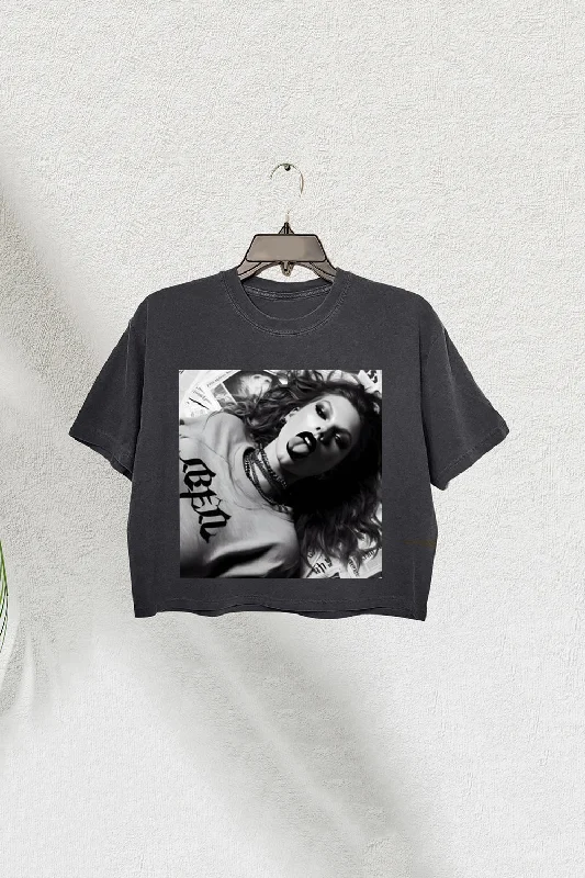 Taylor Swift TTPD Graphic Crop Tee For Women