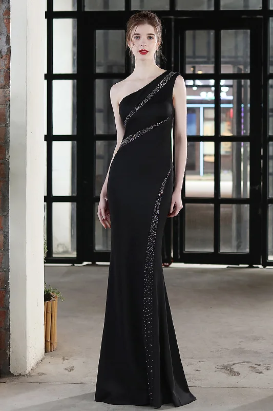 "Comfortable maternity dresses for pregnant women"Black Mermaid Prom Dress with Beading "Comfortable maternity dresses for pregnant women"Black Mermaid Prom Dress with Beading