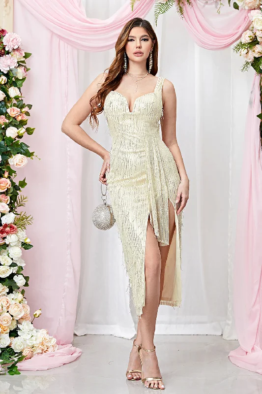 "Satin dresses for women for a luxurious appearance"Apricot Spaghetti Straps Bodycon Long Prom Dress with Slit "Satin dresses for women for a luxurious appearance"Apricot Spaghetti Straps Bodycon Long Prom Dress with Slit