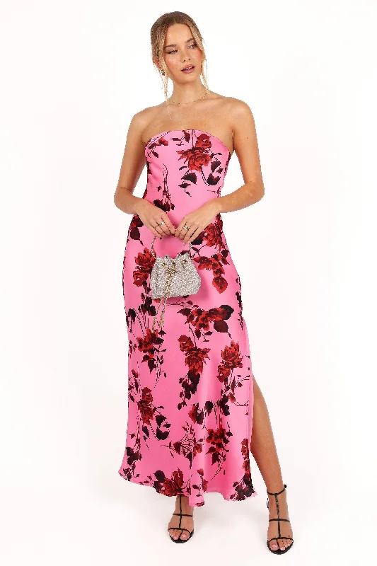 "Flash Sale: Grab Your Favorite Women's Dresses at Unbeatable Prices!"Bryden Maxi Strapless Dress - Rose/Pink "Flash Sale: Grab Your Favorite Women's Dresses at Unbeatable Prices!"Bryden Maxi Strapless Dress - Rose/Pink