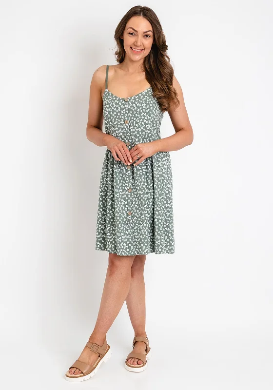 "White dresses for women for a fresh and clean look"The Serafina Collection One Size Shamrock Print Dress, Khaki "White dresses for women for a fresh and clean look"The Serafina Collection One Size Shamrock Print Dress, Khaki
