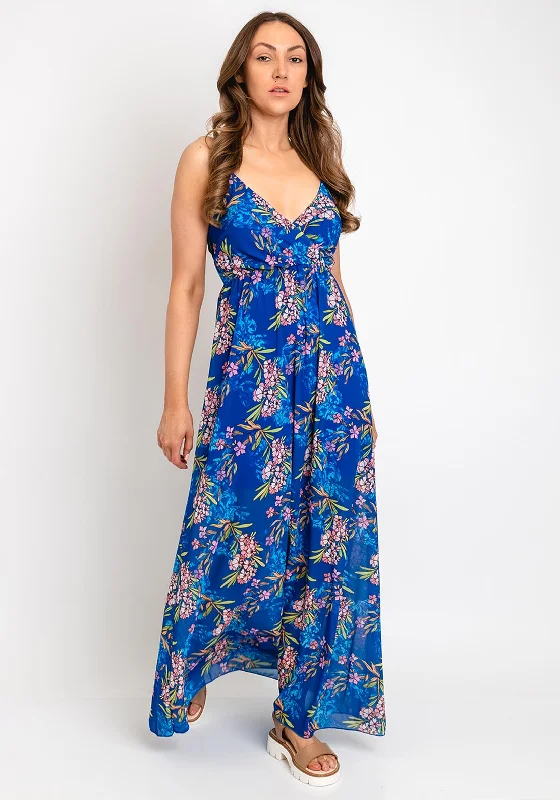 "Limited - Time Offer: Up to 50% Off on Women's Dresses!"Serafina Collection One Size Floral Print Dress, Royal Blue "Limited - Time Offer: Up to 50% Off on Women's Dresses!"Serafina Collection One Size Floral Print Dress, Royal Blue