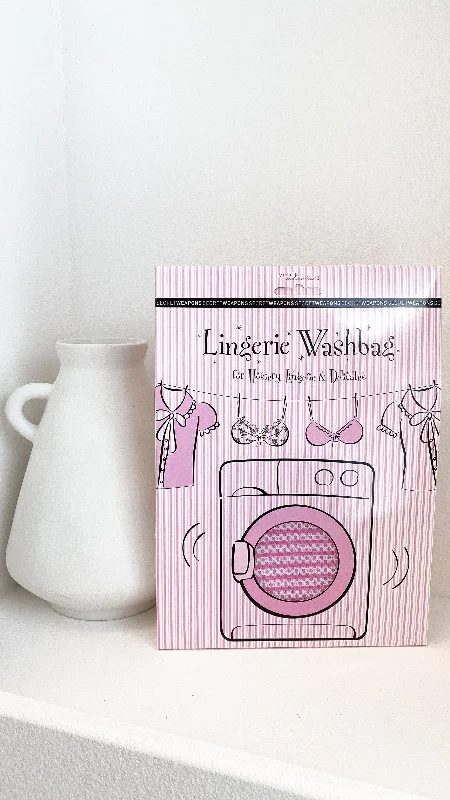 "Shirt dresses for women for a smart - casual style"Lingerie Wash Bag - Pink/White