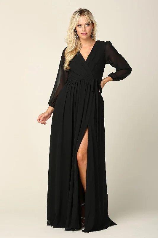 "Seasonal Sale: Save Big on Women's Dresses for Every Occasion"Long Sleeve Mother of the Bride Chiffon Dress "Seasonal Sale: Save Big on Women's Dresses for Every Occasion"Long Sleeve Mother of the Bride Chiffon Dress