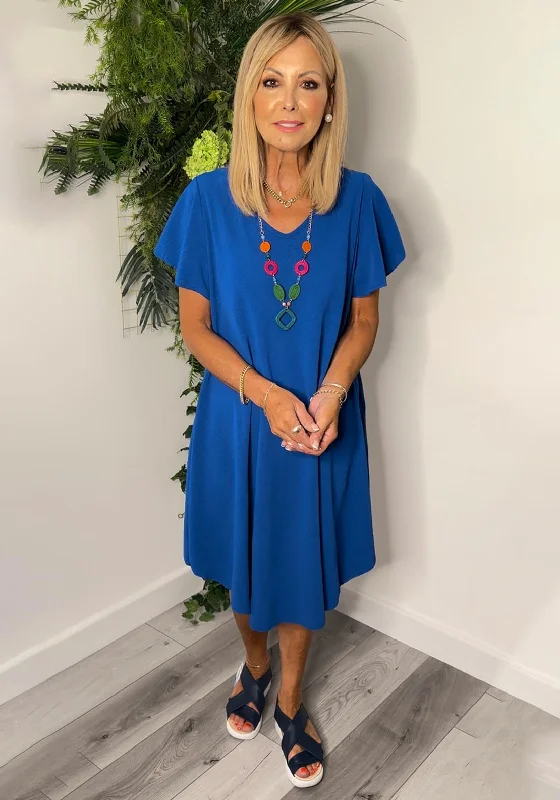 "Sustainable and eco - friendly women's dresses"The Serafina Collection One Size Tunic Mini Dress, Royal Blue "Sustainable and eco - friendly women's dresses"The Serafina Collection One Size Tunic Mini Dress, Royal Blue