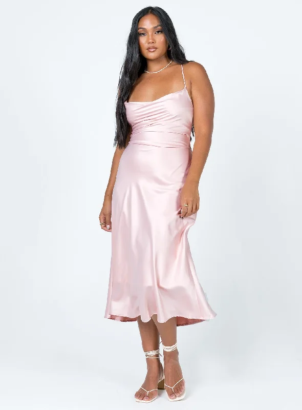 "Simple wedding dresses for women who prefer understated elegance"Celena Midi Dress Pink "Simple wedding dresses for women who prefer understated elegance"Celena Midi Dress Pink