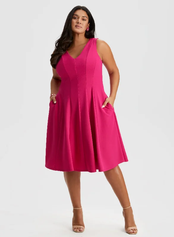 "Bundle and Save: Buy Multiple Women's Dresses and Get a Discount"Sleeveless Fit & Flare Dress "Bundle and Save: Buy Multiple Women's Dresses and Get a Discount"Sleeveless Fit & Flare Dress