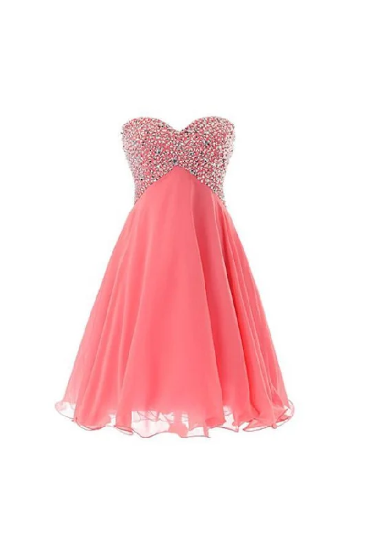 "Mermaid - style wedding dresses for women for a dramatic look"Sweetheart Beaded Prom Gown Short Homecoming Dress PG048 "Mermaid - style wedding dresses for women for a dramatic look"Sweetheart Beaded Prom Gown Short Homecoming Dress PG048