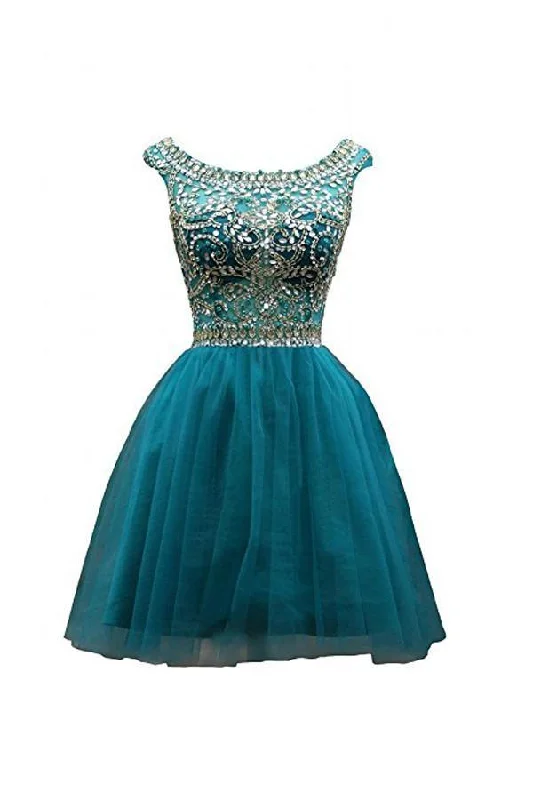 "Affordable plus size women's summer dresses"Tulle Scoop Neckline A Line Homecoming Dresses Prom Dresses PG050 "Affordable plus size women's summer dresses"Tulle Scoop Neckline A Line Homecoming Dresses Prom Dresses PG050