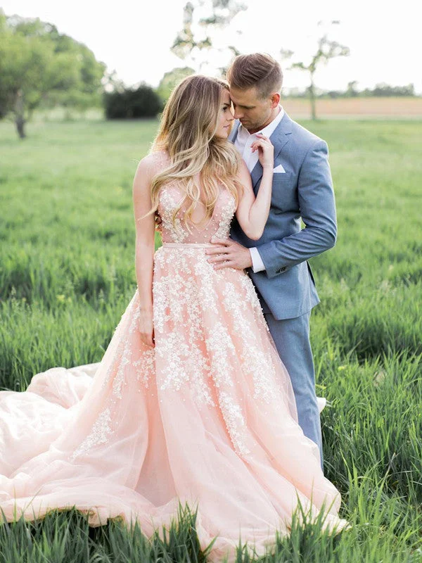 "Sequined dresses for women to shine at parties"A Line Lace Popular Wedding Dresses, Beaded Elegant Wedding Dresses, 2021 Bridal Gowns "Sequined dresses for women to shine at parties"A Line Lace Popular Wedding Dresses, Beaded Elegant Wedding Dresses, 2021 Bridal Gowns
