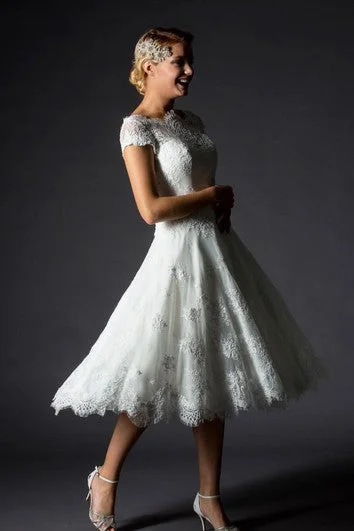"Seasonal Sale: Save Big on Women's Dresses for Every Occasion"A-Line Mini Jewel V-Neck Bell Cap Appliques Zipper Lace-Up Back Lace Dress "Seasonal Sale: Save Big on Women's Dresses for Every Occasion"A-Line Mini Jewel V-Neck Bell Cap Appliques Zipper Lace-Up Back Lace Dress