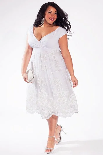 "Animal print dresses for women who love bold styles"A-line Tea-length Lace Dress With Ruching And Low-V Back "Animal print dresses for women who love bold styles"A-line Tea-length Lace Dress With Ruching And Low-V Back