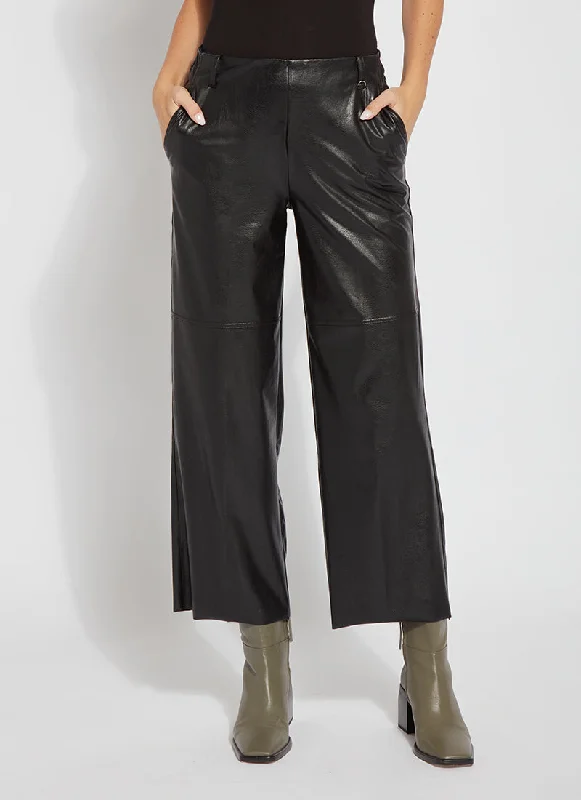 High waisted skinny pants for women in dark colorsAimee Vegan Leather Pant