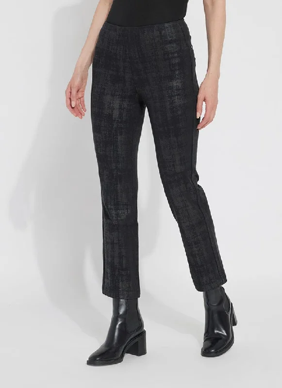 Belted pants for women to define the waistAnkle Foil Denim Baby Boot