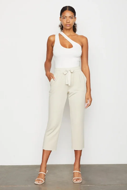 Lightweight jogger pants for women to runAva Knit Pant in Sage