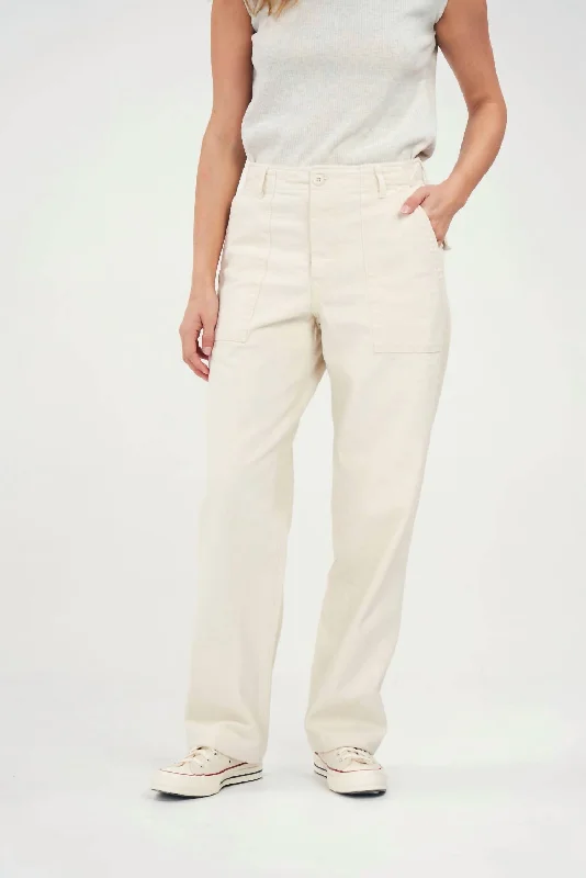 Lightweight wide leg hiking pants for women in outdoor activitiesBaker Pant In Natural White Lightweight wide leg hiking pants for women in outdoor activitiesBaker Pant In Natural White