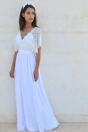 "Bodycon dresses for women to show off curves"Bohemian V Neck Cleavage Lace Sleeves Wedding Dress "Bodycon dresses for women to show off curves"Bohemian V Neck Cleavage Lace Sleeves Wedding Dress