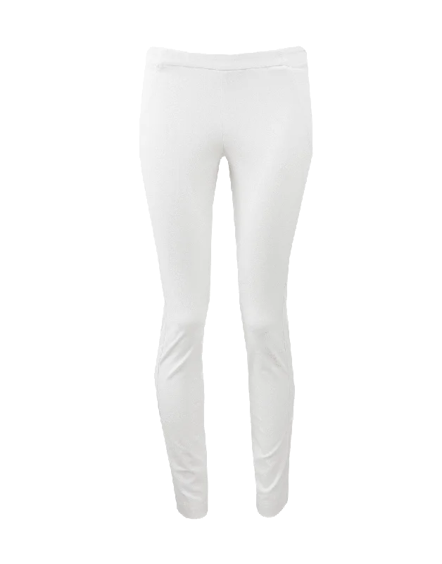 Striped pants for women in a bold lookBrushed Cotton Side Zip Pant