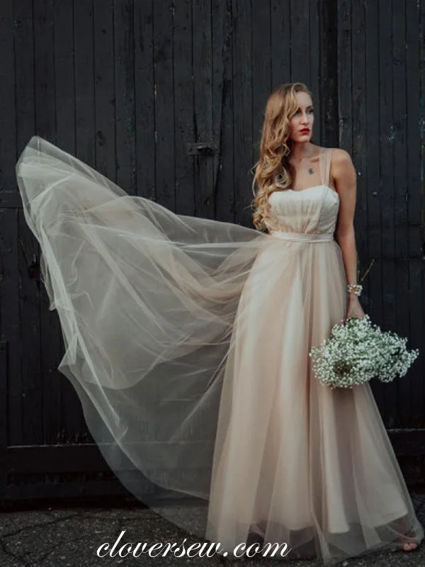 "Limited - Time Offer: Up to 50% Off on Women's Dresses!"Champagne Tulle Convertible Sweetheart A-line Wedding Dresses, CW0218 "Limited - Time Offer: Up to 50% Off on Women's Dresses!"Champagne Tulle Convertible Sweetheart A-line Wedding Dresses, CW0218