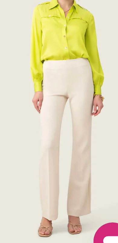 Velvet pants for women in a luxurious feelCream Chimayo Pant