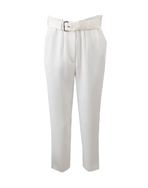 High waisted cargo pants with drawstring for women in a practical and adjustable styleCropped Peg Leg Pant High waisted cargo pants with drawstring for women in a practical and adjustable styleCropped Peg Leg Pant