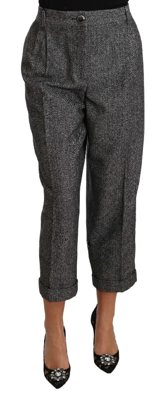 Skinny leather pants for women for a trendy lookDolce & Gabbana Elegant Wool-Blend Women's Trousers Skinny leather pants for women for a trendy lookDolce & Gabbana Elegant Wool-Blend Women's Trousers