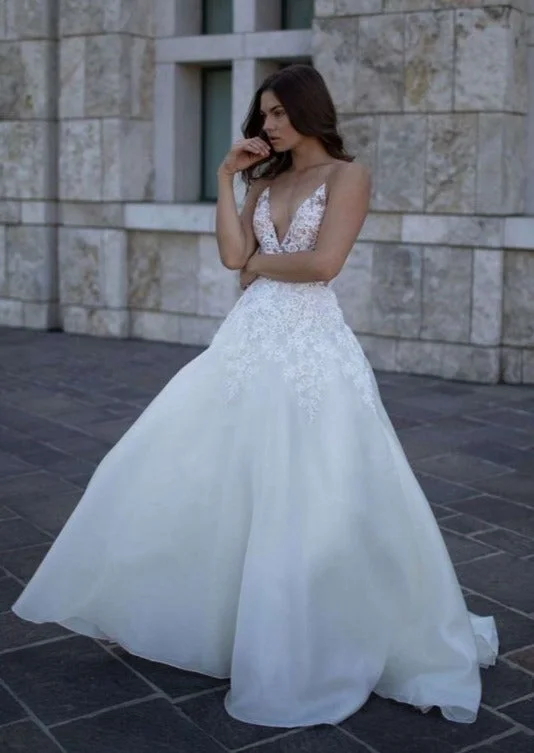 "Ruffled dresses for women for added femininity"Erin Cole - Demi Sample Gown