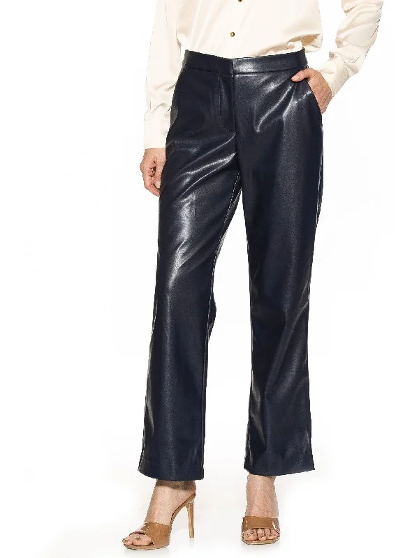 Linen blend jogger pants for women in comfortFaux Leather Pants