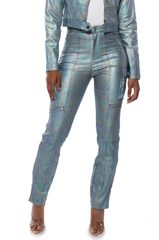 High waisted wide leg pants for women in summerFINER THINGS CARGO PANT