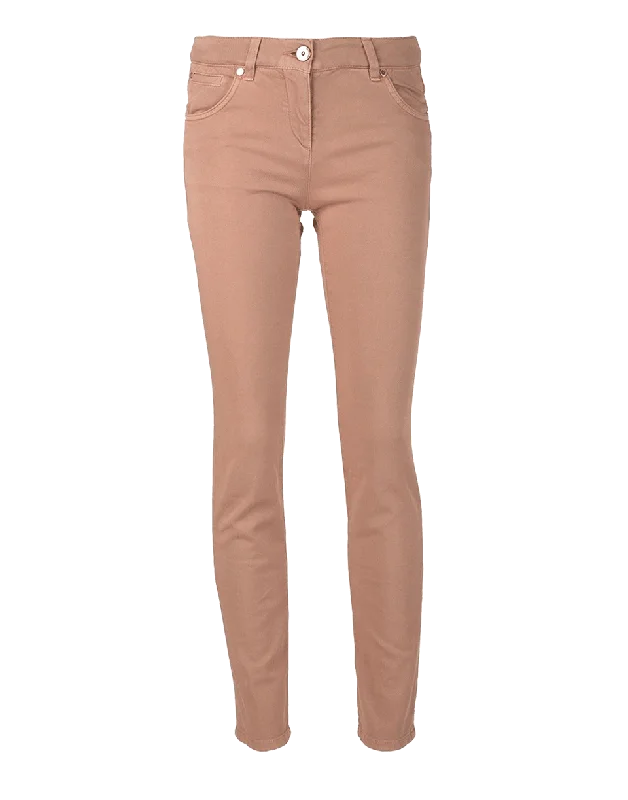 Metallic pants for women to shineFive Pocket Denim