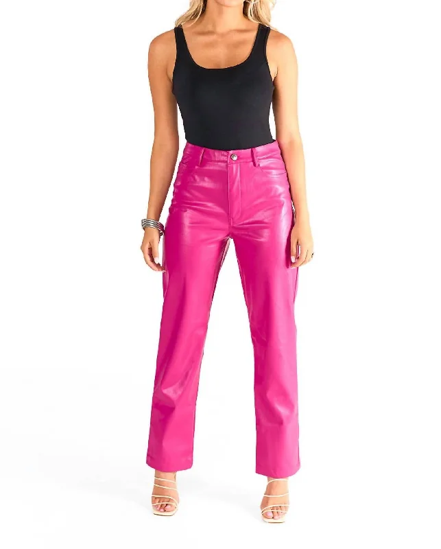 Drawstring linen pants for women in a casual and breathable styleGomez Pant In Fuchsia Drawstring linen pants for women in a casual and breathable styleGomez Pant In Fuchsia
