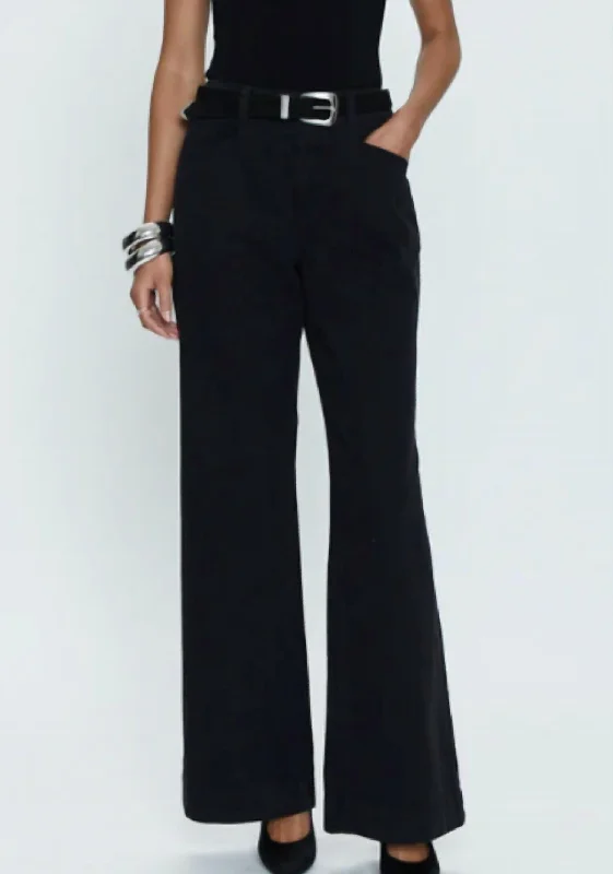 Cuffed straight leg pants for women in a neat lookJasmine High Rise Wide Leg Trouser In Black Cuffed straight leg pants for women in a neat lookJasmine High Rise Wide Leg Trouser In Black
