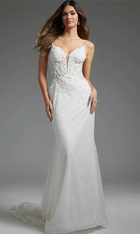 "Short dresses for women for a night out clubbing"Jovani JB40639 - Beaded Appliqued Plunging Bridal Gown "Short dresses for women for a night out clubbing"Jovani JB40639 - Beaded Appliqued Plunging Bridal Gown