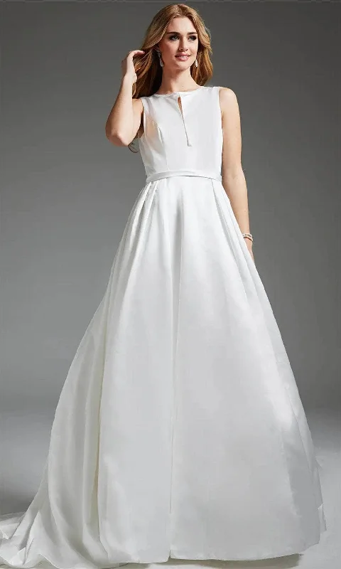 "Seasonal Sale: Save Big on Women's Dresses for Every Occasion"Jovani JB42319 - Jewel Neck Front Keyhole Bridal Gown "Seasonal Sale: Save Big on Women's Dresses for Every Occasion"Jovani JB42319 - Jewel Neck Front Keyhole Bridal Gown