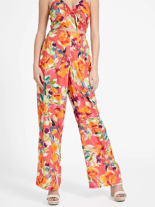 Corduroy skinny pants for women in a modern fitLeta Floral Pant