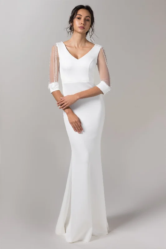 "VIP Sale: Extra 15% Off on Women's Dresses for Our Loyal Customers"Mermaid Floor Length Elastic Knitted Fabric Wedding Dress CW2617 "VIP Sale: Extra 15% Off on Women's Dresses for Our Loyal Customers"Mermaid Floor Length Elastic Knitted Fabric Wedding Dress CW2617