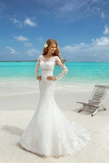 "Black tie dresses for women for formal galas"Mermaid Maxi Scoop-Neck T-Shirt-Sleeve Lace-Up Lace Dress With Beading And Appliques "Black tie dresses for women for formal galas"Mermaid Maxi Scoop-Neck T-Shirt-Sleeve Lace-Up Lace Dress With Beading And Appliques