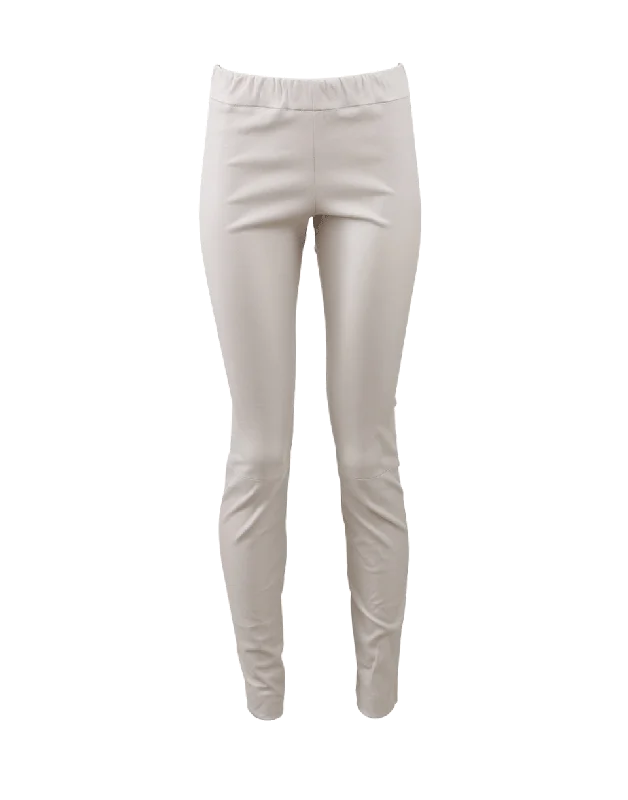 Solid color palazzo pants for women in bright huesMoto Leather Legging