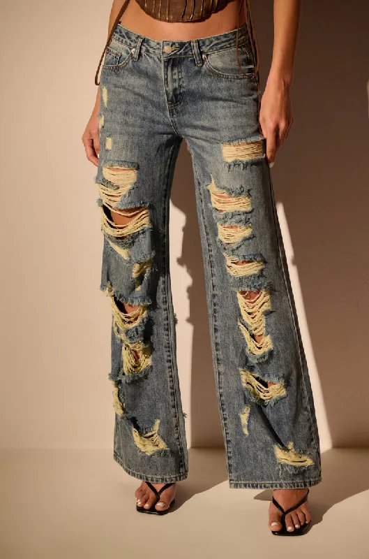 Sequined wide leg pants for women at clubNO TIME FOR STRESS RELAXED WAIST CUT OUT DENIM Sequined wide leg pants for women at clubNO TIME FOR STRESS RELAXED WAIST CUT OUT DENIM