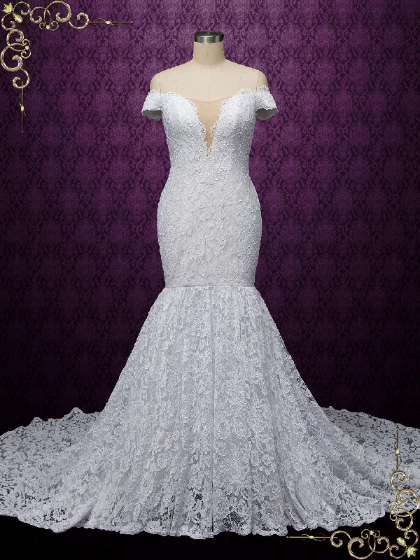 "Elegant wedding guest dresses for women under $100"Off the Shoulder Boho Lace Wedding Dress GREER "Elegant wedding guest dresses for women under $100"Off the Shoulder Boho Lace Wedding Dress GREER