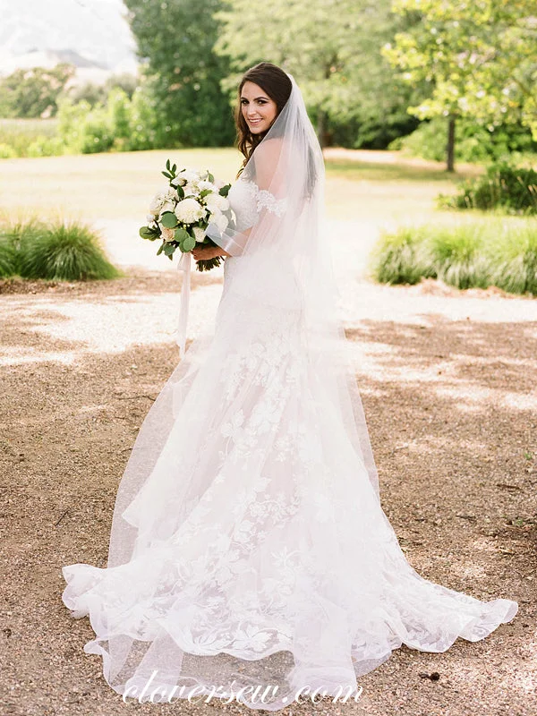 Clearance Sale: Women's Dresses Off The Shoulder Lace Mermaid With Train Wedding Dresses, CW0225 Clearance Sale: Women's Dresses Off The Shoulder Lace Mermaid With Train Wedding Dresses, CW0225
