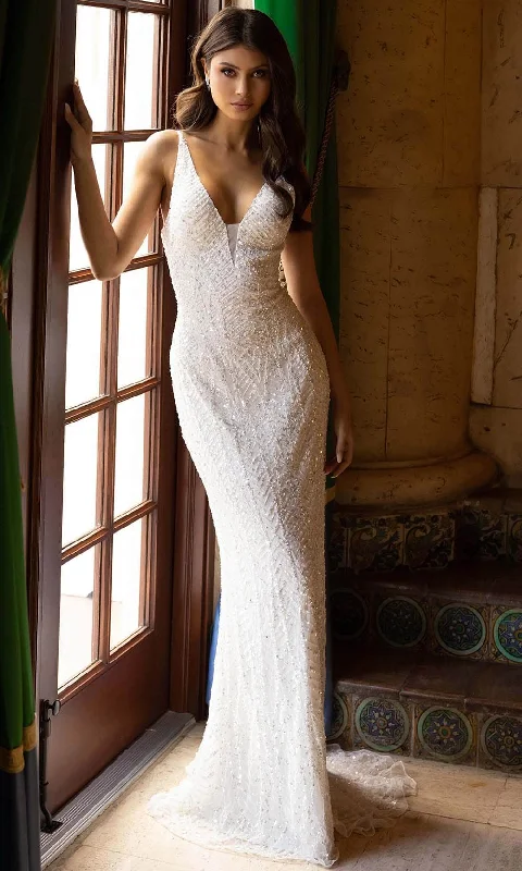 "Black dresses for women for a classic and timeless appearance"Primavera Bridal 11119 - Beaded Sleeveless Bridal Dress "Black dresses for women for a classic and timeless appearance"Primavera Bridal 11119 - Beaded Sleeveless Bridal Dress