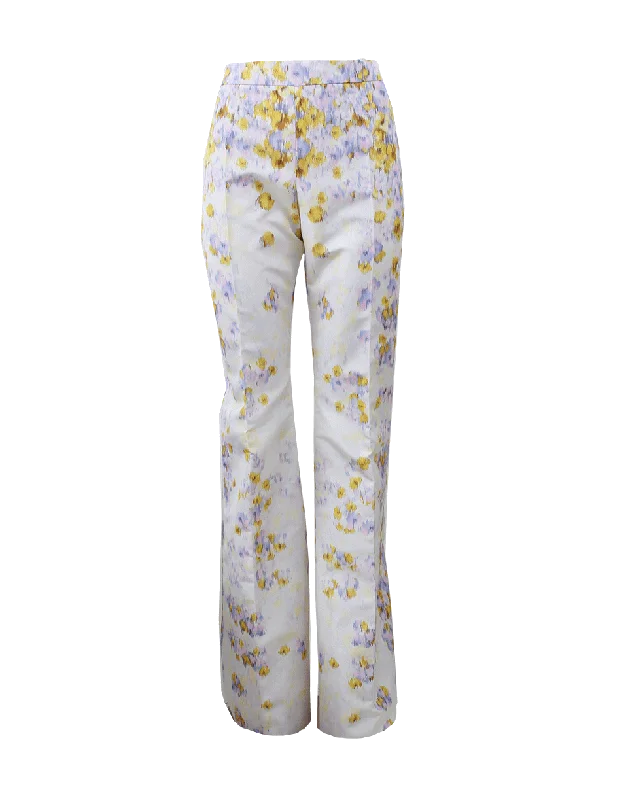 Tartan check pants for women in a traditional - modern stylePrinted Wide Leg Pant