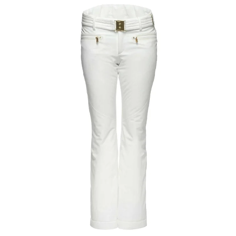 High waisted cargo pants with drawstring for women in a practical and adjustable styleReni-Dt Ski Pant In White High waisted cargo pants with drawstring for women in a practical and adjustable styleReni-Dt Ski Pant In White