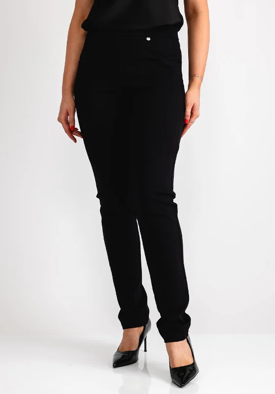 Lightweight cycling pants for women in a sporty and comfortable styleRobell Bella Full Length Comfort Stretch Trousers, Black Lightweight cycling pants for women in a sporty and comfortable styleRobell Bella Full Length Comfort Stretch Trousers, Black