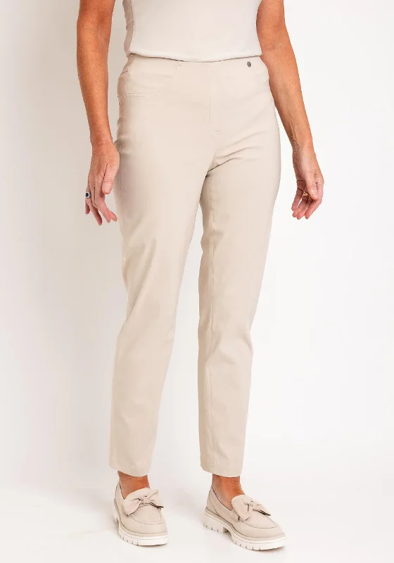 Tartan plaid wide leg dress pants for women in a vintage and formal styleRobell Bella Full Length Stretch Trouser, Beige Tartan plaid wide leg dress pants for women in a vintage and formal styleRobell Bella Full Length Stretch Trouser, Beige