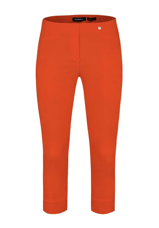Paisley print pants for women in an exotic styleRobell Rose 07 Slim Fit Cropped Trousers, Orange Paisley print pants for women in an exotic styleRobell Rose 07 Slim Fit Cropped Trousers, Orange