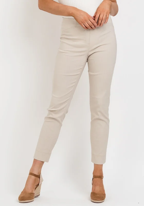 Distressed boyfriend jeans for women in a laid - back styleRobell Rose 09 Super Slim Trousers, Beige Distressed boyfriend jeans for women in a laid - back styleRobell Rose 09 Super Slim Trousers, Beige