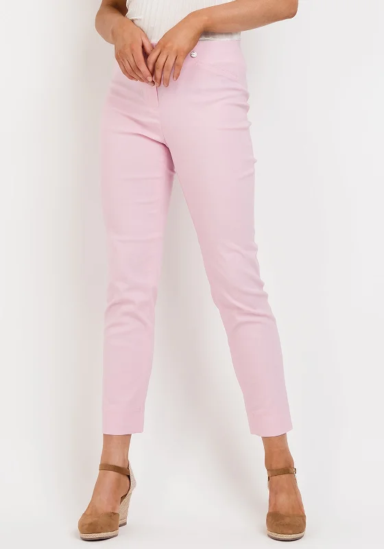Metallic effect pants for women in a glamorous styleRobell Rose 09 Super Slim Trousers, Soft Rose Metallic effect pants for women in a glamorous styleRobell Rose 09 Super Slim Trousers, Soft Rose