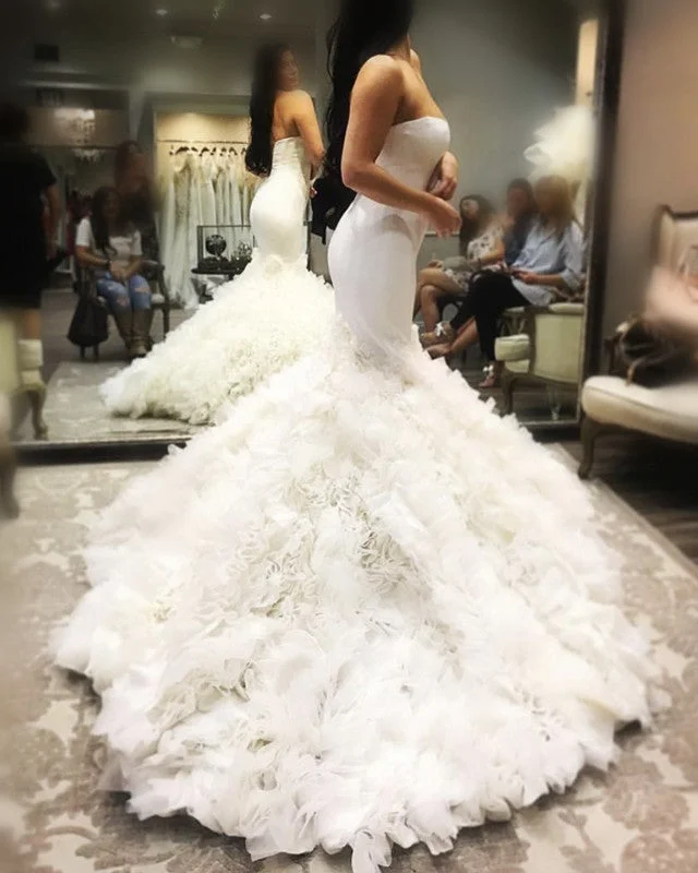 "Bundle and Save: Buy Multiple Women's Dresses and Get a Discount"Sexy Sweetheart Bodice Corset Satin Mermaid Wedding Dresses Organza Ruffles "Bundle and Save: Buy Multiple Women's Dresses and Get a Discount"Sexy Sweetheart Bodice Corset Satin Mermaid Wedding Dresses Organza Ruffles
